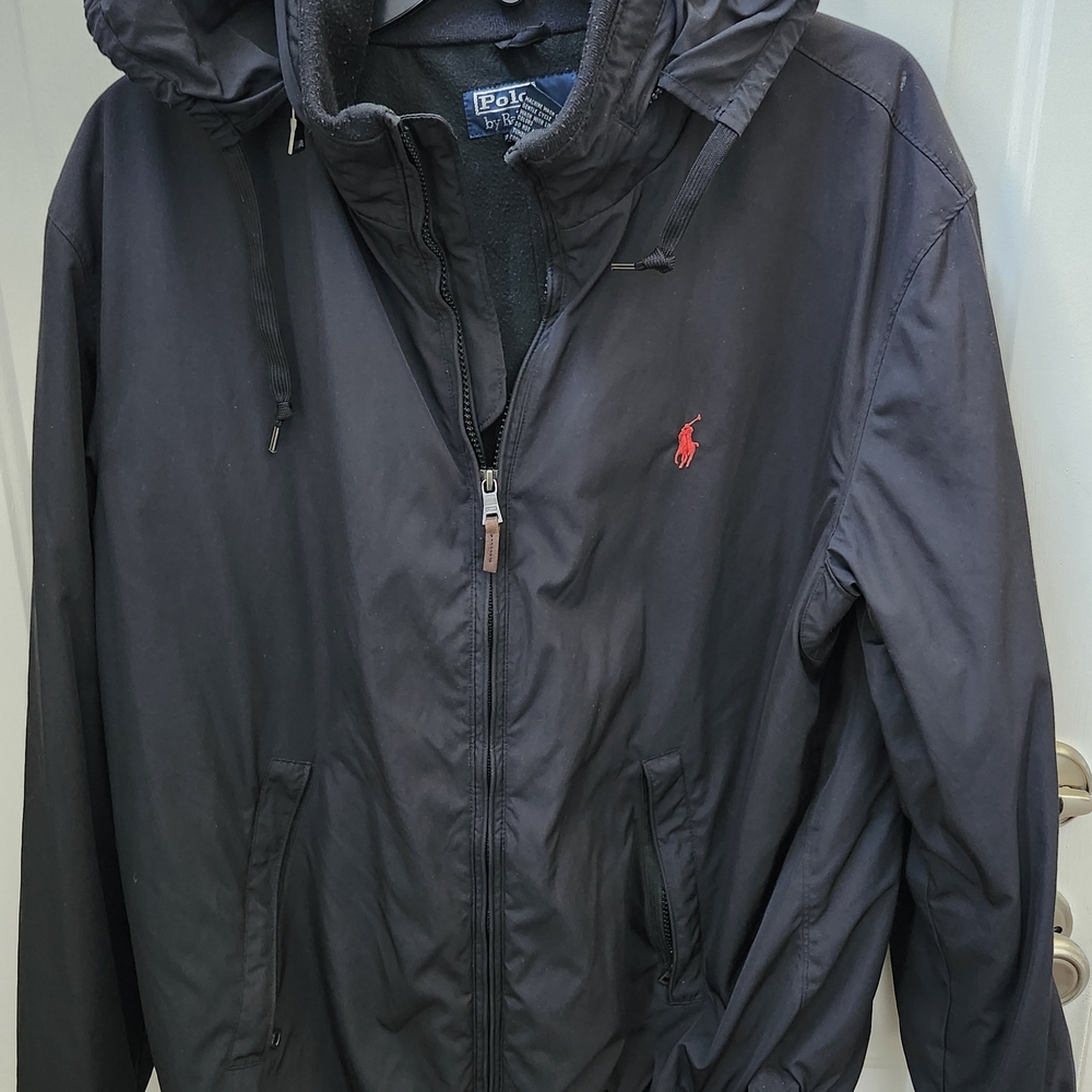 Polo by Ralph Lauren Black Windbreaker Jacket